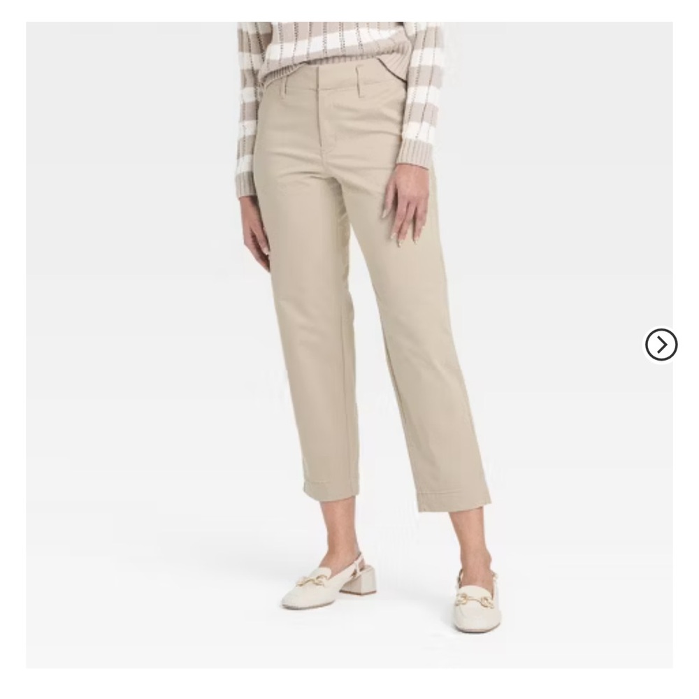 Women’s High Rise Tapered Ankle Chino Pants a new day Tan